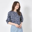 ルイシャンタン(Lui Chantant)の【ネコ／フラワー／日本製／洗える】リバティカットソー ブルー(493)