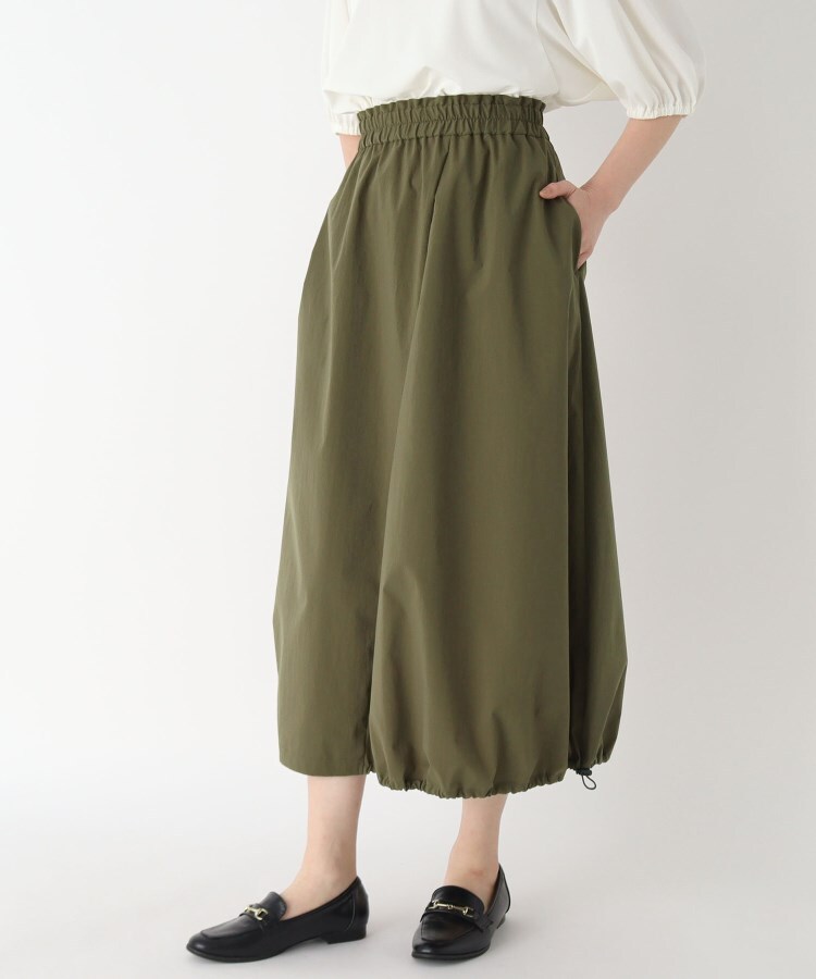 ＜WORLD＞ poushal(ポーシャル) タフタロングバルーンスカート画像