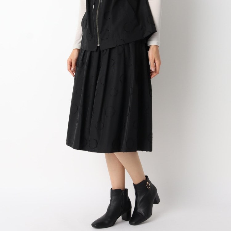 スチェッソ(SUTSESO　)の【LIZA(リザ)】カットジャカードスカート ミモレスカート