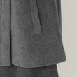 スチェッソ(SUTSESO　)のマシュマロタッチフード風スタンド衿コート8