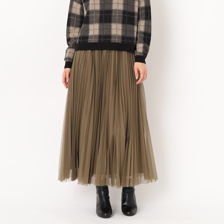 スチェッソ(SUTSESO　)のチュールプリーツスカート マキシ・ロングスカート