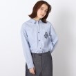 スチェッソ(SUTSESO　)のエンブレムデザイン コットンシャツ サックス(390)