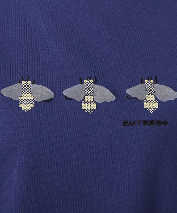 スチェッソ(SUTSESO　)のミツバチ刺繍デザイン長袖Tシャツ15