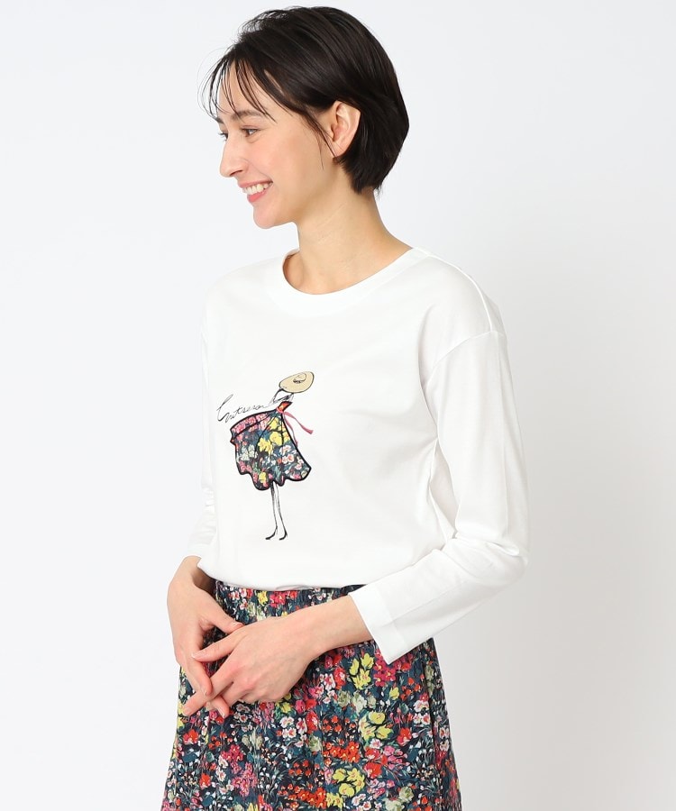 スチェッソ(SUTSESO　)のフラワープリントレディデザインTシャツ9