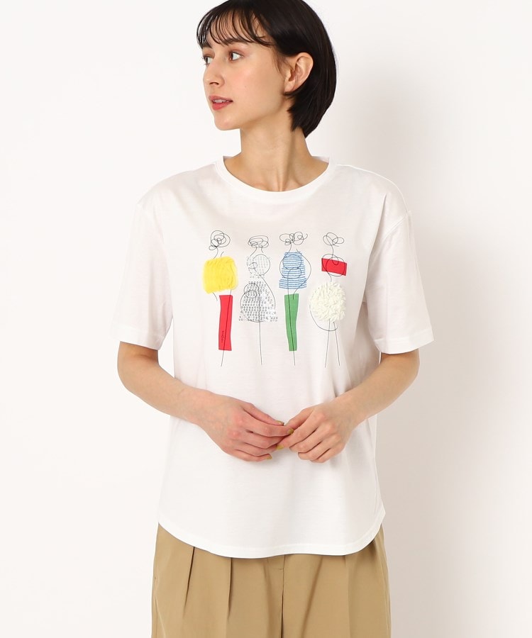 スチェッソ(SUTSESO　)の大人の着映えTシャツ/ビアンカTシャツ ホワイト(001)