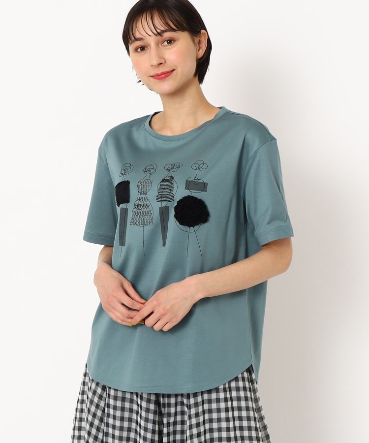 スチェッソ(SUTSESO　)の大人の着映えTシャツ/ビアンカTシャツ オリーブグリーン(026)