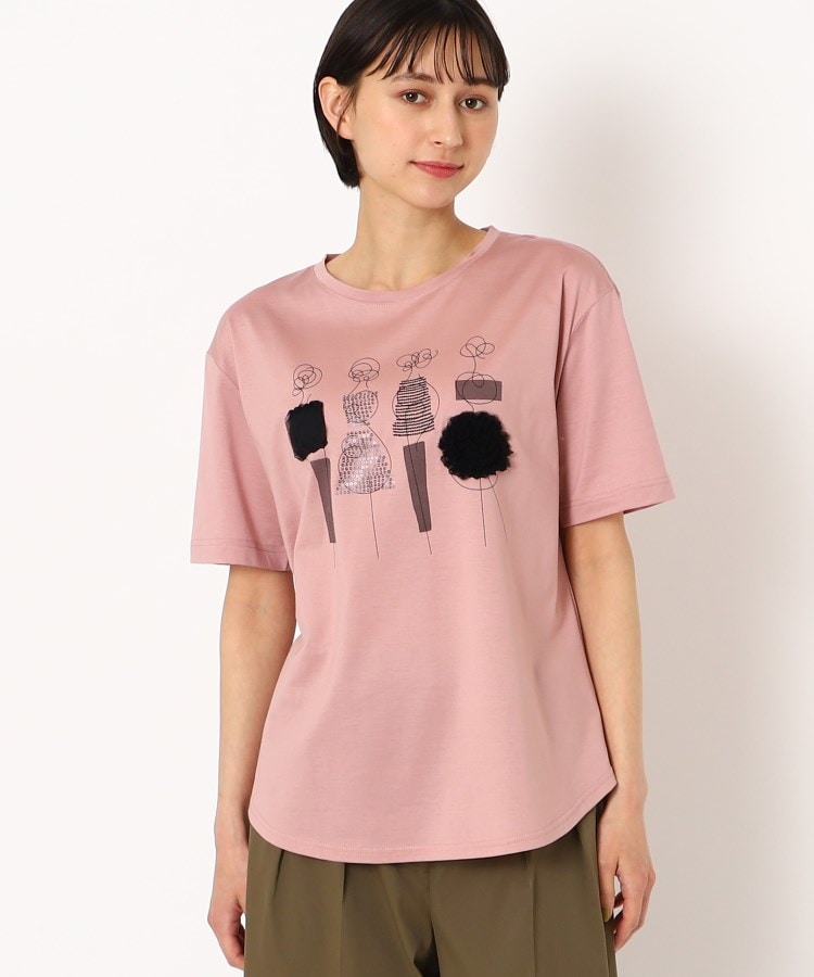 スチェッソ(SUTSESO　)の大人の着映えTシャツ/ビアンカTシャツ ピンク(072)