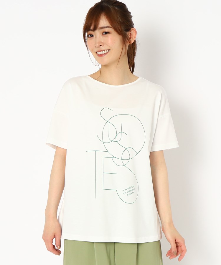 スチェッソ(SUTSESO　)のアートロゴデザインTシャツ ホワイト(102)