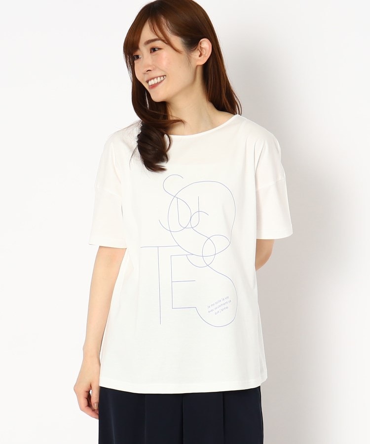スチェッソ(SUTSESO　)のアートロゴデザインTシャツ クリスタル/透明(109)