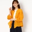スチェッソ(SUTSESO　)の【洗える麻100%】ギャザーデザインフェミニンシャツ オレンジ(067)