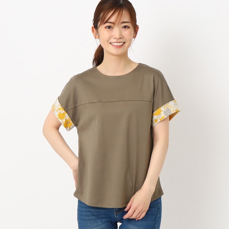 スチェッソ(SUTSESO　)の【セットアップ可】リバティプリント デザインTシャツ カットソー