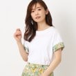 スチェッソ(SUTSESO　)の【セットアップ可】リバティプリント デザインTシャツ ホワイト(002)