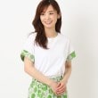 スチェッソ(SUTSESO　)の【セットアップ可】リバティプリント デザインTシャツ ホワイト(502)