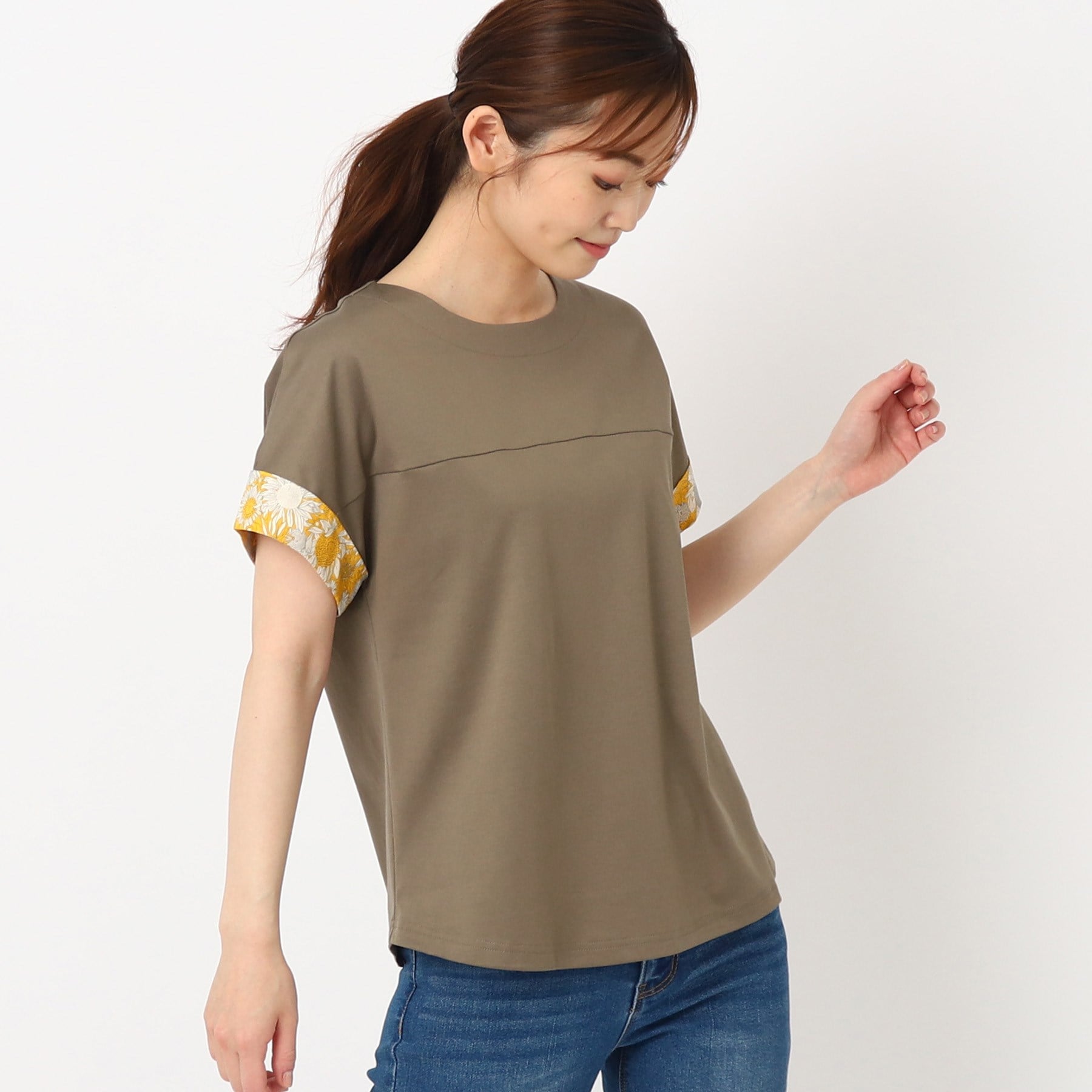 スチェッソ(SUTSESO　)の【セットアップ可】リバティプリント デザインTシャツ21