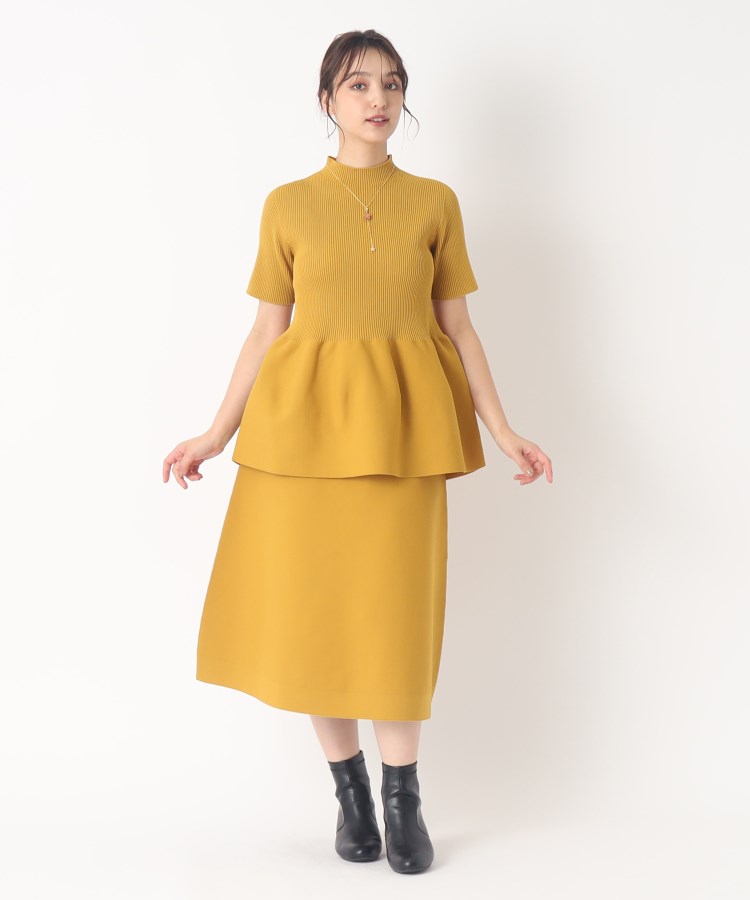 セットアップ可】ホールガーメント(R) ペプラムニット(ニット セットアップ可】ホールガーメント(R) ペプラムニット(ニット