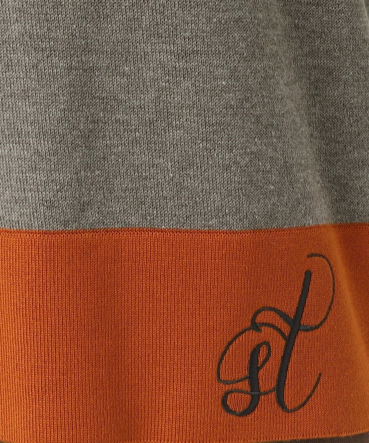 コルディア/スチェッソ(CORDIER/SUTSESO)のバイカラー刺繍デザインプルオーバーニット【アンサンブル可】10