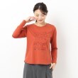 コルディア/スチェッソ(CORDIER/SUTSESO)のスパンコール刺繍デザインプルオーバー ボルドー(064)