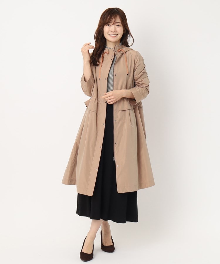 SCOT CLUB ダウンコート レディース フリルコート ドレスコート