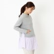 コルディア/スチェッソ(CORDIER/SUTSESO)の裏毛×シャツドッキングデザインプルオーバー9