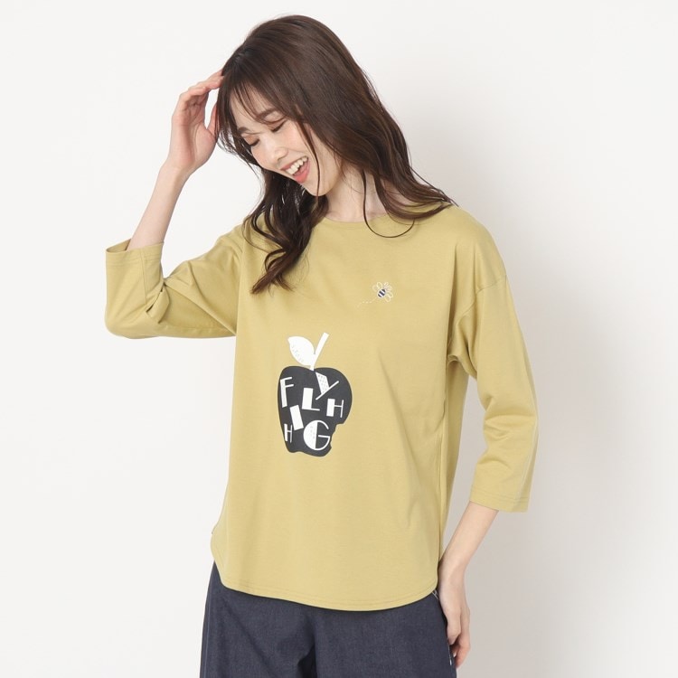 スチェッソ(SUTSESO　)のリンゴモチーフプリントTシャツ カットソー