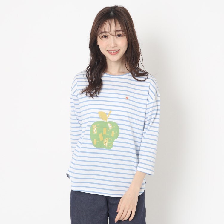 コルディア/スチェッソ(CORDIER/SUTSESO)のリンゴモチーフプリントTシャツ カットソー