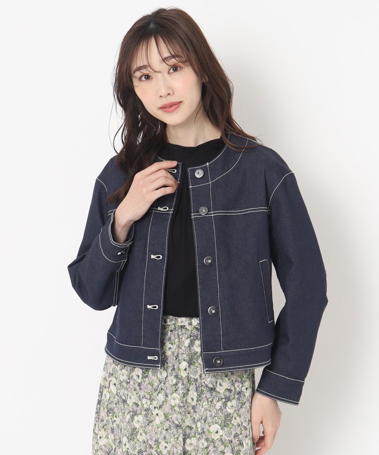 ストレッチ】ジャッキーデニムジャケット(デニムジャケット ストレッチ】ジャッキーデニムジャケット(デニムジャケット