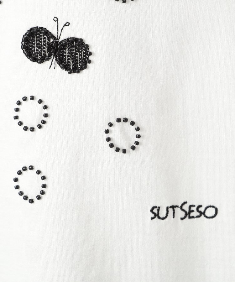 スチェッソ(SUTSESO　)のミーナ 刺繍蝶々デザインプルオーバー10