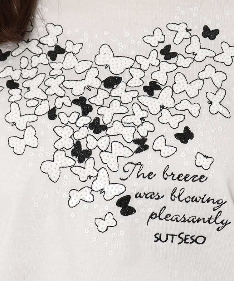スチェッソ(SUTSESO　)のバタフライ刺繍Tシャツ10