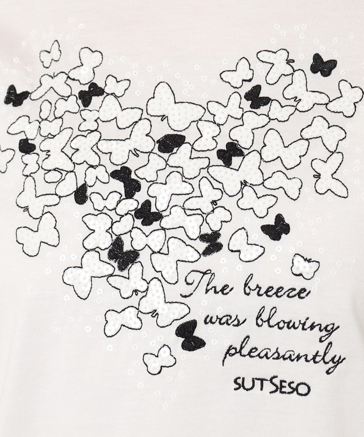 スチェッソ(SUTSESO　)のバタフライ刺繍Tシャツ18