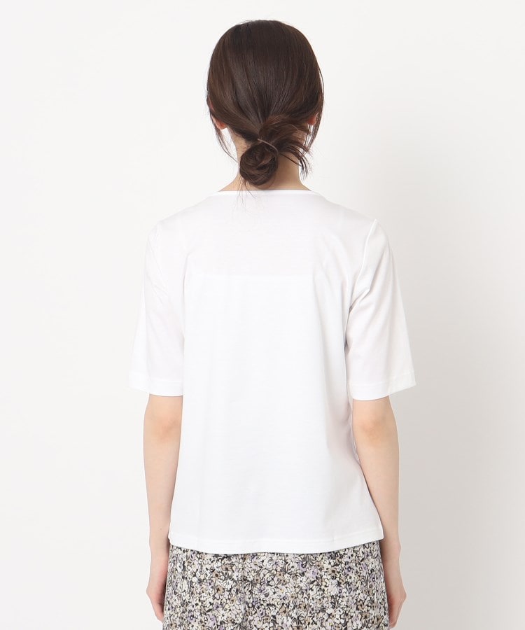スチェッソ(SUTSESO　)のシャルロット 小花プリントアップリケデザインTシャツ3