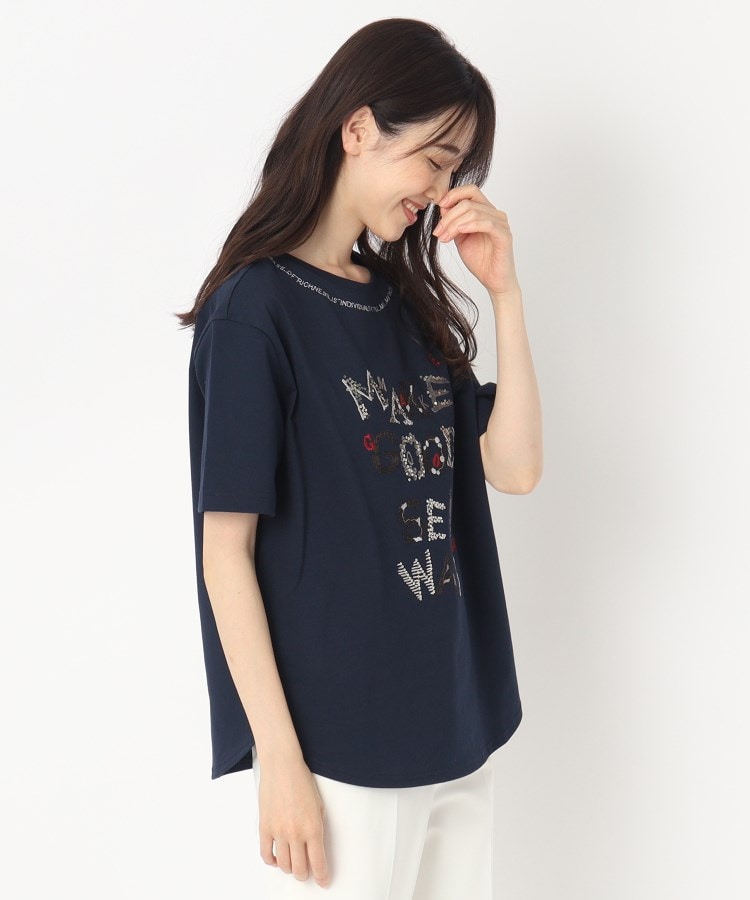 刺繍ロゴデザインTシャツ(Tシャツ) | CORDIER/SUTSESO(リザ 刺繍ロゴデザインTシャツ(Tシャツ) | CORDIER/SUTSESO(リザ