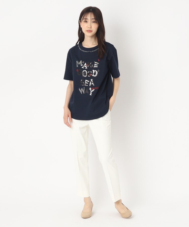 刺繍ロゴデザインTシャツ(Tシャツ) | CORDIER/SUTSESO(リザ 刺繍ロゴデザインTシャツ(Tシャツ) | CORDIER/SUTSESO(リザ