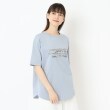 コルディア/スチェッソ(CORDIER/SUTSESO)のスパンコール＆刺繍Tシャツ ブルー(092)