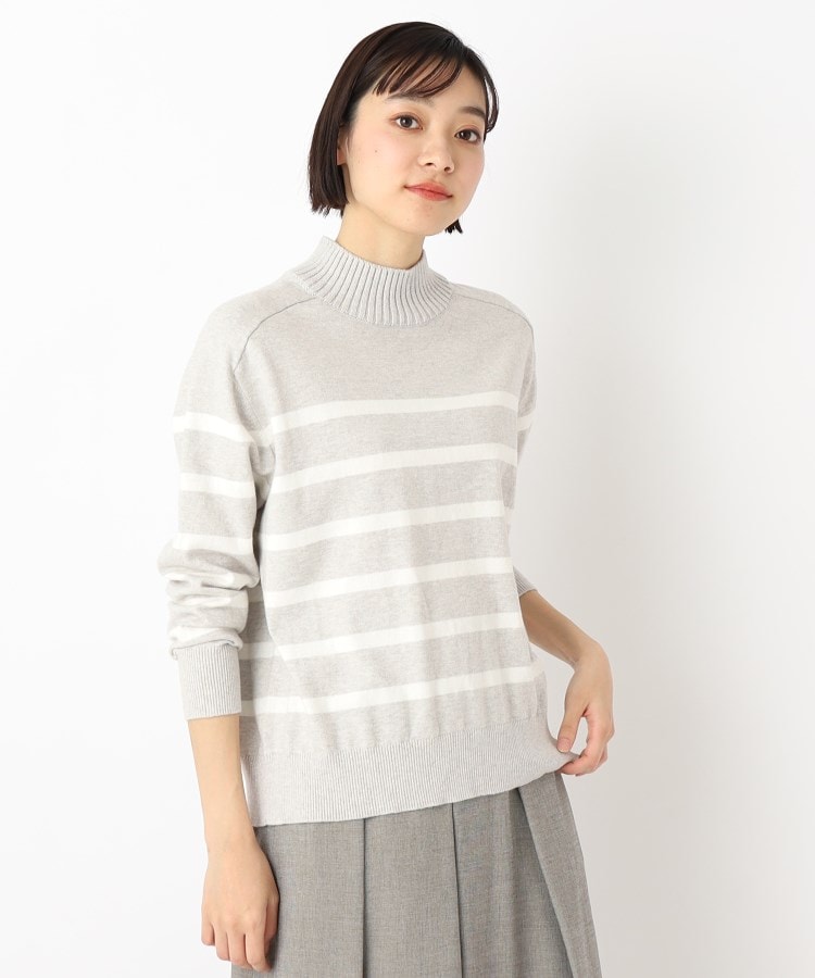 手洗い可】コットンカシミヤプルオーバーニット(ニット 手洗い可】コットンカシミヤプルオーバーニット(ニット