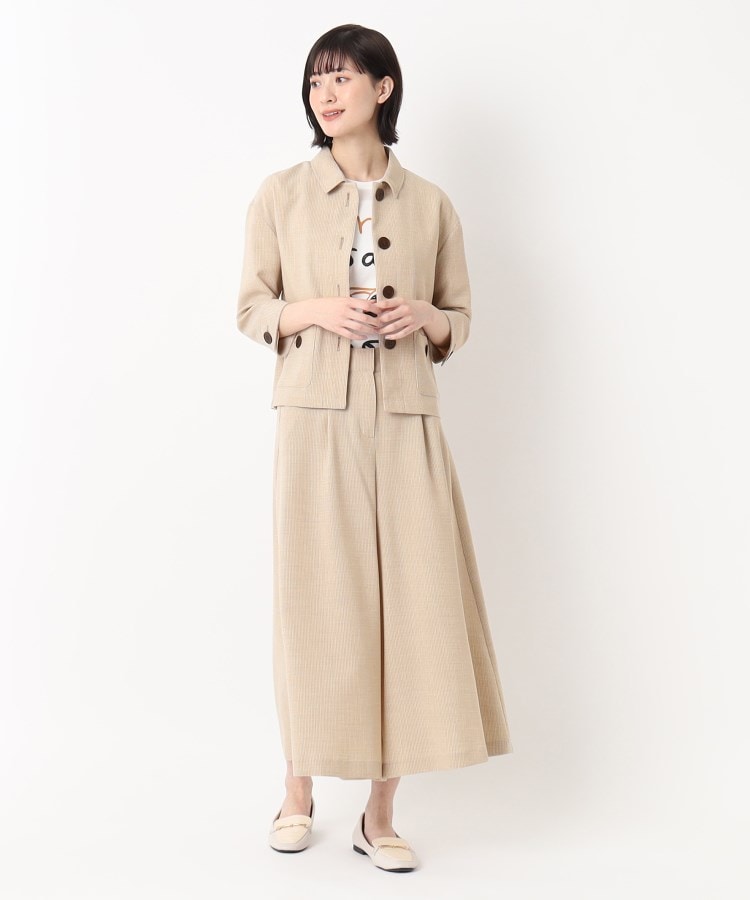 国内配送【ETRO】ウール混 フレアパンツ セットアップ／手洗い可】キャンバス フレアパンツ（6～9分丈
