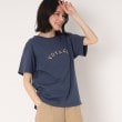 ブレスブリージュ(BLESSE BLIGE)の【汗ジミ防止/ロゴ/洗える】ロゴTシャツ ネイビー(093)