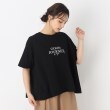 ブレスブリージュ(BLESSE BLIGE)の【洗える】ボーダー・無地メッセージTシャツ ブラック(019)