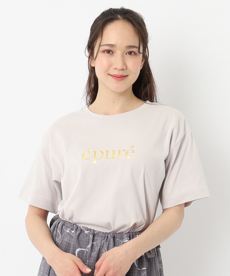 オーガニックコットン/箔プリント】ロゴTシャツ(Tシャツ オーガニックコットン/箔プリント】ロゴTシャツ(Tシャツ