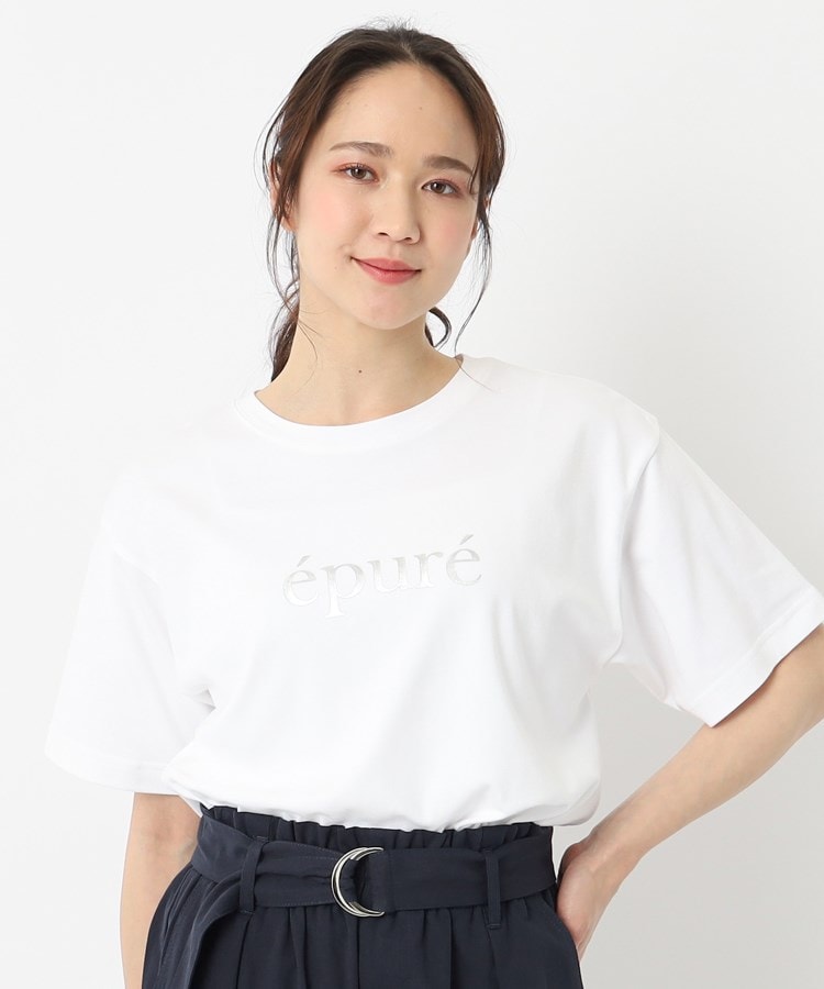 オーガニックコットン/箔プリント】ロゴTシャツ(Tシャツ オーガニックコットン/箔プリント】ロゴTシャツ(Tシャツ