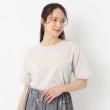 ブレスブリージュ(BLESSE BLIGE)の【オーガニックコットン／箔プリント】ロゴTシャツ グレージュ(050)