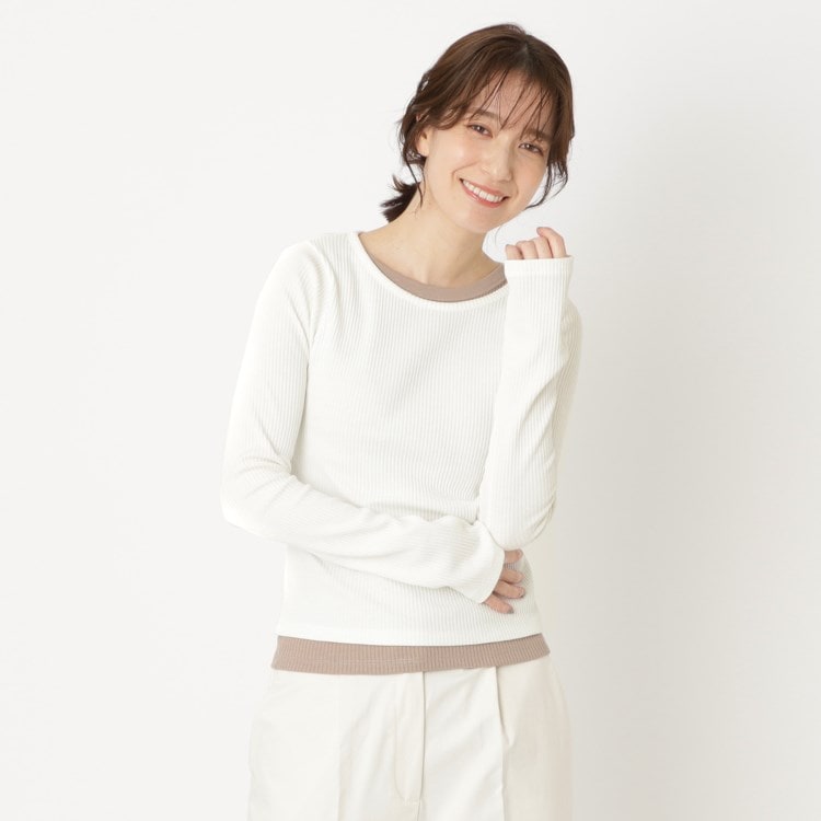 ブレスブリージュ(BLESSE BLIGE)の【別々で着用可能／バイカラー】タンクトップ・プルオーバーセット トップス＋インナーセット