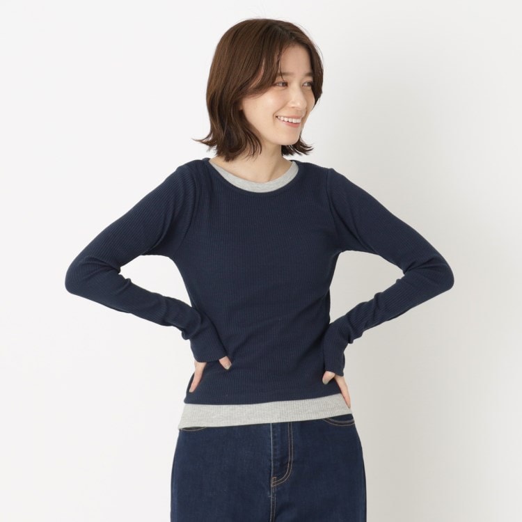 ブレスブリージュ(BLESSE BLIGE)の【別々で着用可能／バイカラー】タンクトップ・プルオーバーセット トップス＋インナーセット
