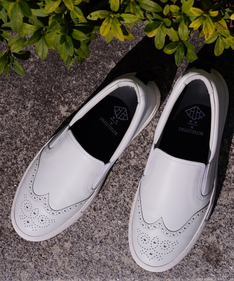 ドレステリア(メンズ)(DRESSTERIOR(Men))の◆【別注】WH/ダブルエイチ　TIP SLIP ON ホワイト(101)