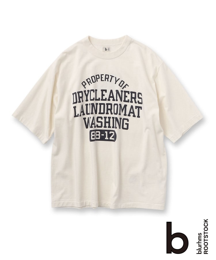 ドレステリア(メンズ)(DRESSTERIOR(Men))の◆blurhms（ブラームス）NOT－WASHING－TON 88／12 ワイドプリントTシャツ ベージュ(152)