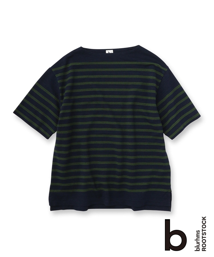 ドレステリア(メンズ)(DRESSTERIOR(Men))の◆【DRESSTERIOR別注】blurhms （ブラームス）別注ショートスリーブ バスクシャツ カーキ(529)