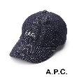 ドレステリア(メンズ)(DRESSTERIOR(Men))の◆A．P．C．（アーペーセー）CASQUETTE CHARLIE キャップ ネイビー(194)