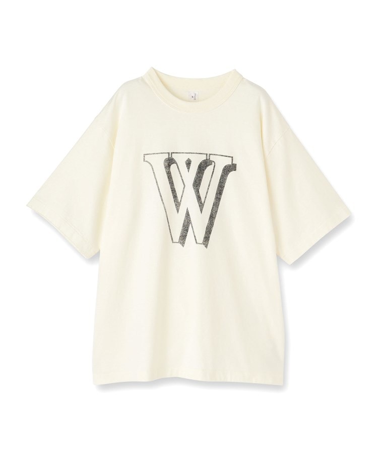 ドレステリア(メンズ)(DRESSTERIOR(Men))のblurhms（ブラームス）W－W 88／12 Print Tee WIDE｜Tシャツ アイボリー(004)