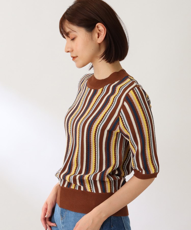 ザ ショップ ティーケー（ウィメン）(THE SHOP TK(Women))の◆【洗える】マルチカラーストライプニット12