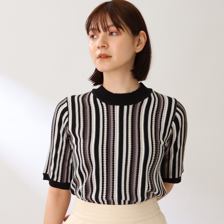 ◇【洗える】マルチカラーストライプニット(ニット/セーター ◇【洗える】マルチカラーストライプニット(ニット/セーター