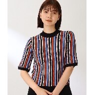 完璧わいふによる ◇【洗える】マルチカラーストライプニット（ニット/セーター トップス